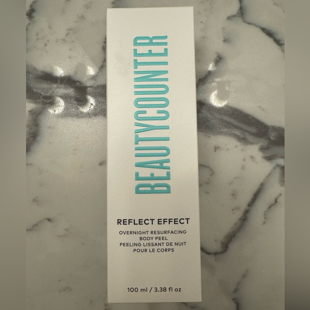 NEW Beautycounter Reflect Effect Body Peel with Teal Text